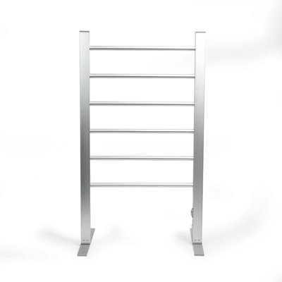 Status Radiator Towel Rail 6 Bars Electric Heated Towel Rail Aluminium Free Standing Towel Rail