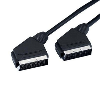 Status SCART1 1m 21 Pin Scart Lead Cable - Fully Wired Cable Connector For Video DVD TV STB VCR SKY