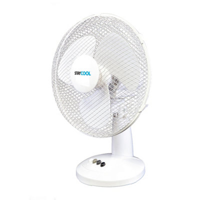 StayCool 12" (30cm) Desk Fan - White