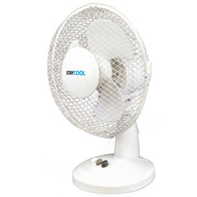 StayCool 9" (23cm) Desk Fan - White