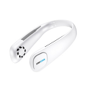 StayCool Mini Portable USB Rechargeable Bladeless Neck Fan - White