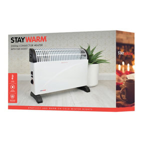 StayWarm 2000w Convector Heater with Fan Assist - White