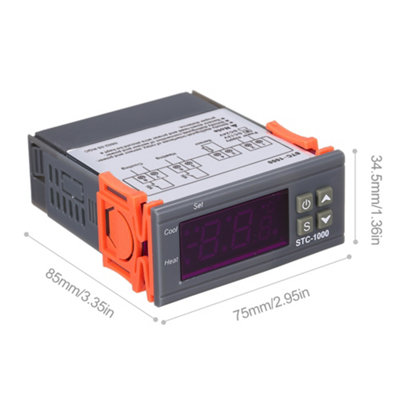 STC-1000 Digital Temperature Controller Heating Cooling Centigrade Thermostat with Sensor