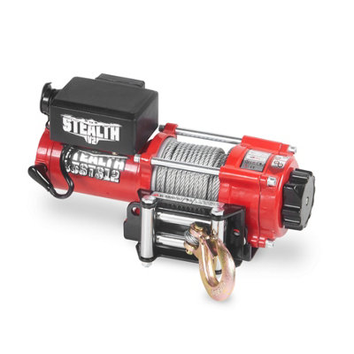 Stealth 3500lb 12v Steel Cable Electric Winch