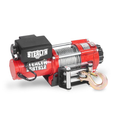 Stealth 3500lb 12v Steel Cable Electric Winch