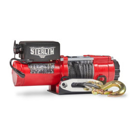 Stealth 3500lb 12v Synthetic Rope Electric Winch