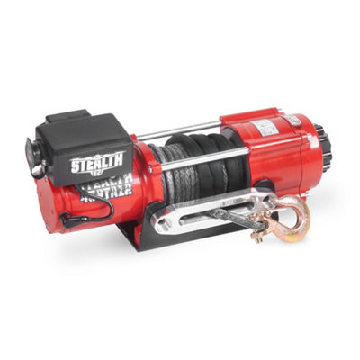 Stealth 4500lb 12v Synthetic Rope Electric Winch