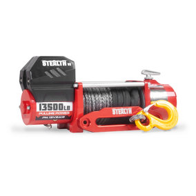 Stealth V2 13500lb 12v Winch - Synthetic Rope