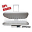 Steam Iron - Silver 64cm x 27cm 1400w (+ Cover and Extra PVC Foam Band and Other Accessories)