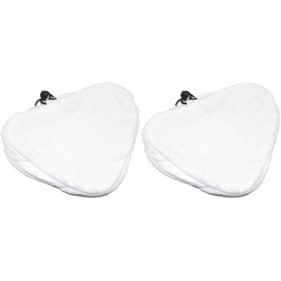 Steam Mop Microfibre Cleaning Cloth Cover Pads Kit For Triangular Head Steam Mops x 2 by Ufixt