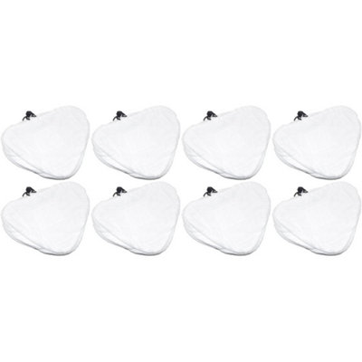 Steam Mop Microfibre Cleaning Cloth Cover Pads Kit For Triangular Head Steam Mops x 8 by Ufixt