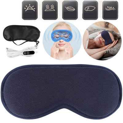 Steam Therapy Electric Heated Eye Mask with Timer & Vibration