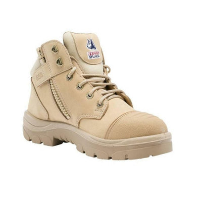 Steel Blue Parkes Bump zip S3 sand steel toe/midsole safety work boot 392658