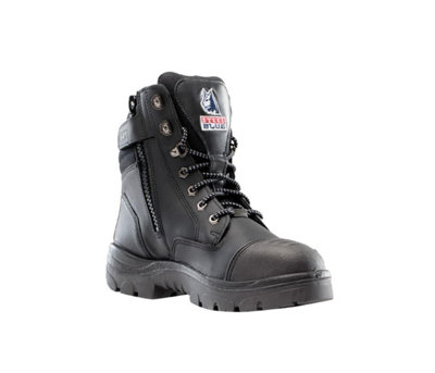 Steel Blue Southern Cross Zip Graphene black steel toe/midsole safety work boot 399641
