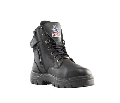 Steel Blue Southern Cross zip metatarsal S3 black ladies steel toe/midsole safety work boot 592753