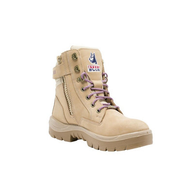 Steel Blue Southern Cross Zip S3  sand nubuck womens steel toe/midsole safety boot 592761