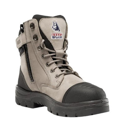 Steel Blue Southern Cross zip S3 slate nubuck steel toe/midsole safety work boot 392661