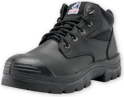 Steel Blue WHYALLA MET S3 black leather steel toe/midsole metatarsal safety boot 382808
