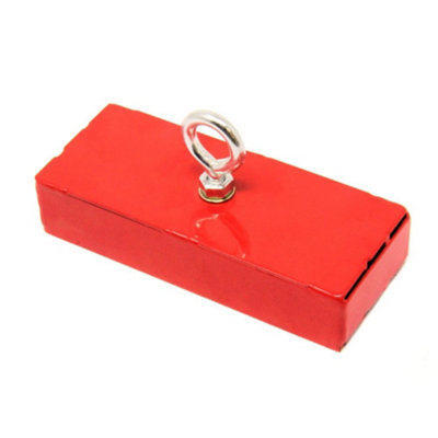 Steel Covered Holding Magnet for Attaching to a Chain or Rope for ...