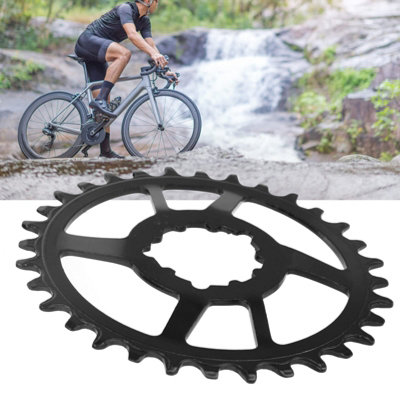 Steel Direct Mount Offset Bike Chainring for GXP, Black