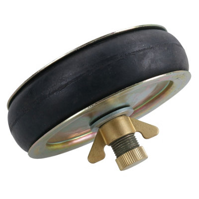 6-Inch (150mm) Nylon Drain Test Pipe Bung/Plug – Centre Locking Blanking Cap For Plumbing, Sewer Air/Water Testing, Repair Sealing, Corrosion-Resistant