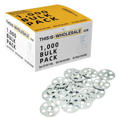 Steel Galvanised Washers for Tile Back Board / Insulation Board - 1,000 ...
