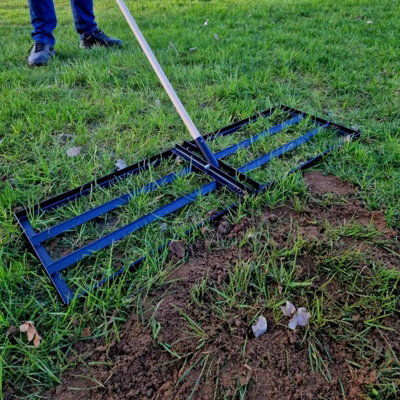 Steel Lawn Levelling Rake - 100 cm x 30 cm / 39