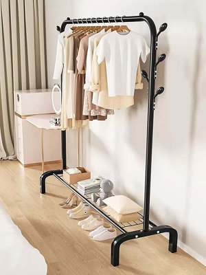 Steel Pipe Clothes Rail Garment Display Stand
