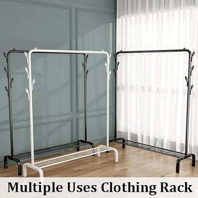 Steel Pipe Clothes Rail Garment Display Stand