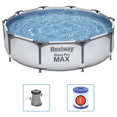 STEEL PRO MAX SWIMMING POOL SET 305X76 CM - INCLUDES FILTER PUMP ...