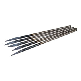 Steel Road Form Pins (12x450mm) Pack of 20 - Concrete Marking Out Stakes