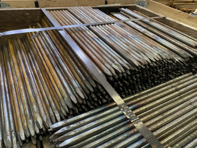Steel Road Form Pins (16x600mm) Pack of 20 - Concrete - Marking Out Stakes