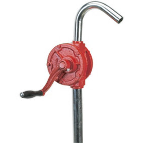 Steel Rotary Pump for 205L Oil Drums - 2" BSP Adaptor - 0.3L Per Revolution