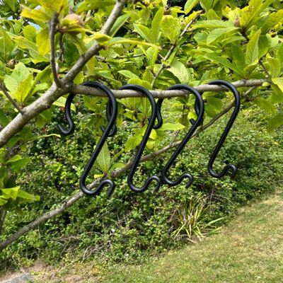 Steel S Hooks for Bird Feeders and Hanging Baskets (Set of 4) Price Comparisons | Compare The Build