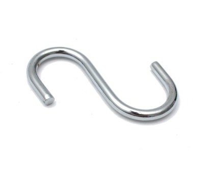 Plated Steel S-Hooks (Pack of 100)