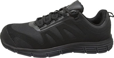 Steel Toe Cap Safety Trainers Boot Lightweight Boots Shoes Work Mens Black Uk 6 - 5