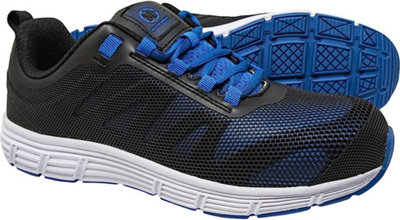 Steel Toe Cap Safety Trainers Boot Lightweight Boots Shoes Work Mens Blue Uk 10