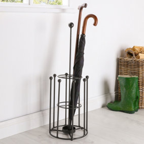 Steel Umbrella Stand & Wellington Boot Rack for 4 Pairs of Shoes Storage Holder Rack