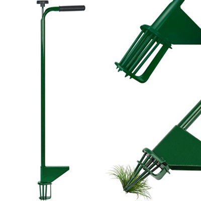 Steel Weed Puller Claw Lawn Weeder Root Remover Killer Grabber Garden Tool