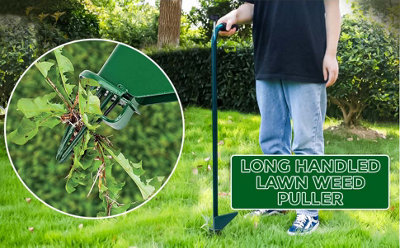 Steel Weed Puller Claw Lawn Weeder Root Remover Killer Grabber Garden Tool