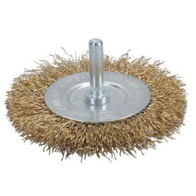 thumbnail image 2 of BlueSpot 5pc Brass Wire Wheel Brush Set For Drill – Rust & Paint Removal, 1/4" Shank 2 of 6