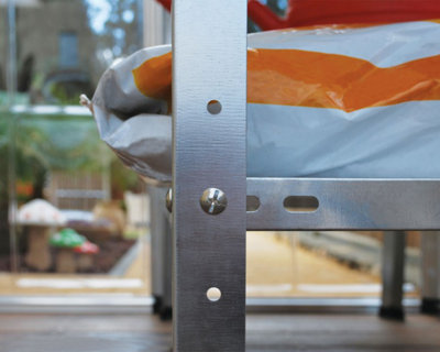 Steel Workshop Bench - L115 x W51 x H80 cm
