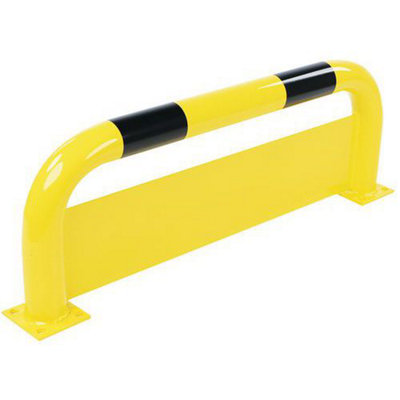 Steel Yellow Barrier With Under Run Protection - HxW 350 x 1000mm