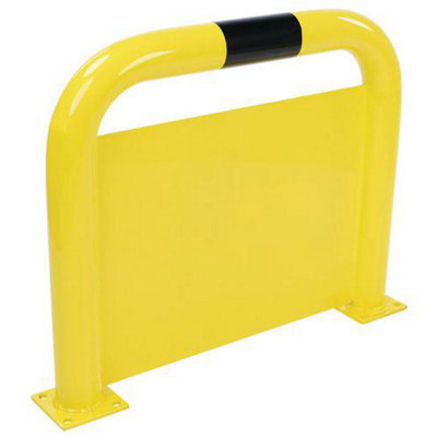 Steel Yellow Barrier With Under Run Protection - HxW 600 x 750mm