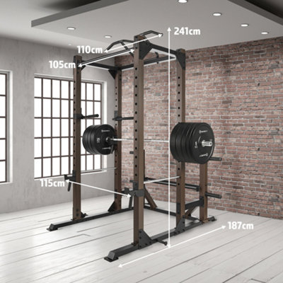 STEELBODY STB-98005 LIGHT COMMERCIAL MONSTER POWER CAGE & SQUAT RACK