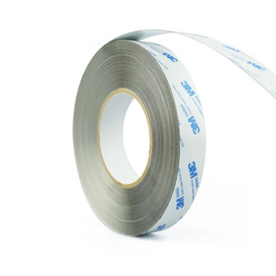 SteelFlex Gloss White and 3M™ Self Adhesive Steel Tape for Creating a Surface Magnets Will Stick To - 25mm Wide - 30m Length