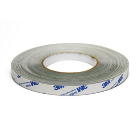 SteelFlex Gloss White & Premium Self Adhesive Steel Tape for Creating a Surface Magnets Will Stick To - 12.5mm Wide - 30m Length