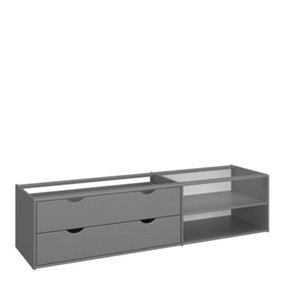 Steens for kids Under Bed Drawer section 2 Drawers Folkestone Grey