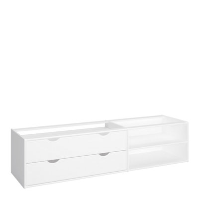 Steens for kids Under Bed Drawer section 2 Drawers Pure White DIY at B&Q