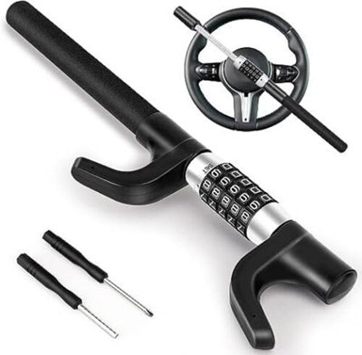 Steering Wheel Lock 5 Coded Combination